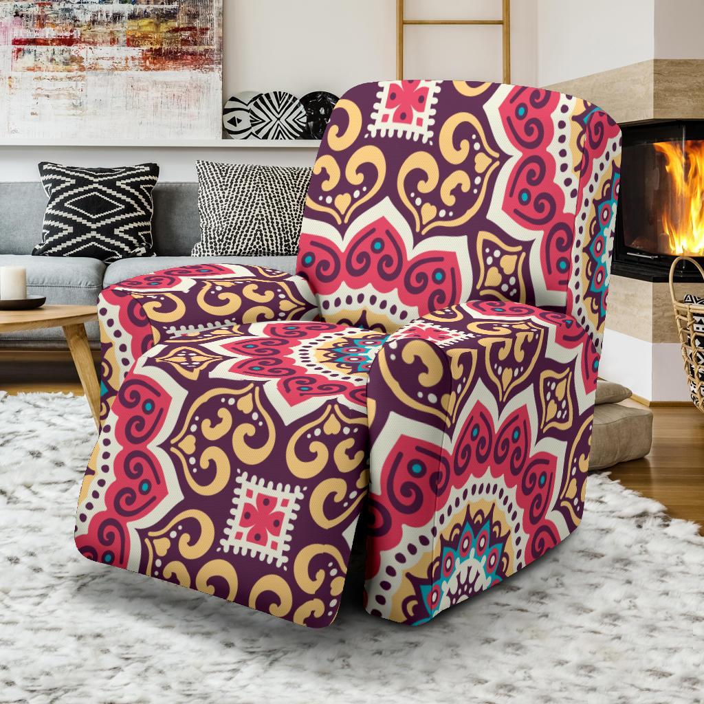 Mandala Boho Bohemian Pattern Print Recliner Cover-grizzshop