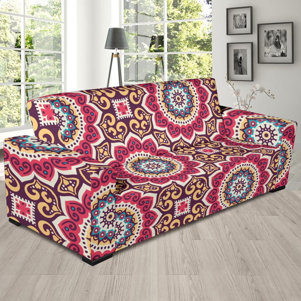 Mandala Boho Bohemian Pattern Print Sofa Covers-grizzshop