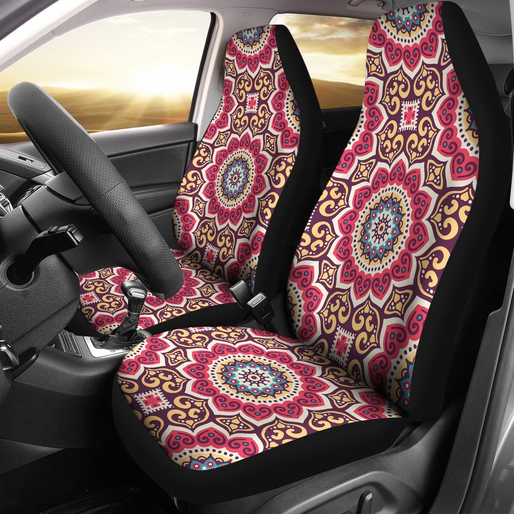 Mandala Boho Bohemian Pattern Print Universal Fit Car Seat Cover-grizzshop