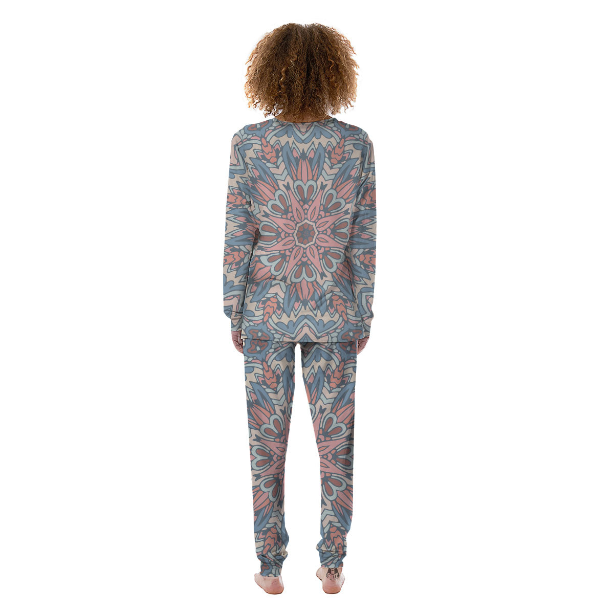 Mandala Ethnic Pastel Print Women's Pajamas-grizzshop