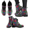 Mandala Flowers Women's Leather Boots-grizzshop