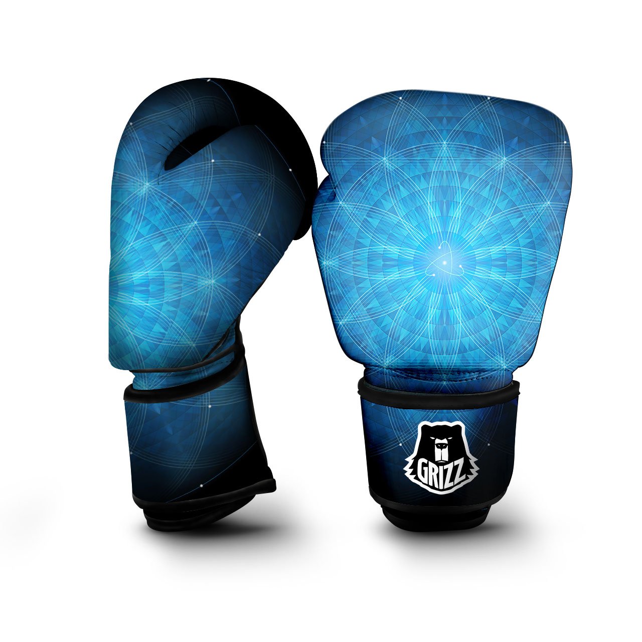 Mandala Light Print Boxing Gloves-grizzshop