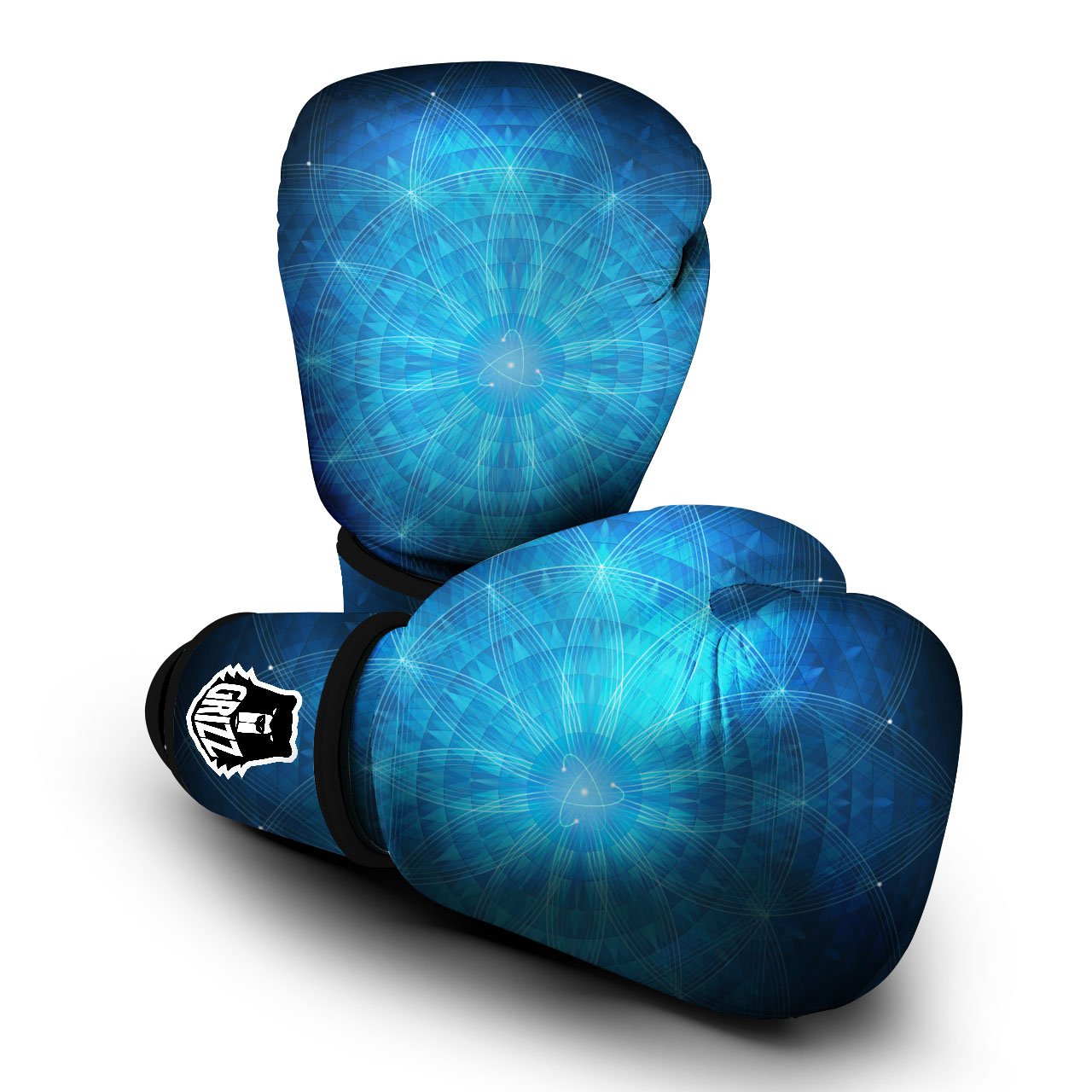 Mandala Light Print Boxing Gloves-grizzshop