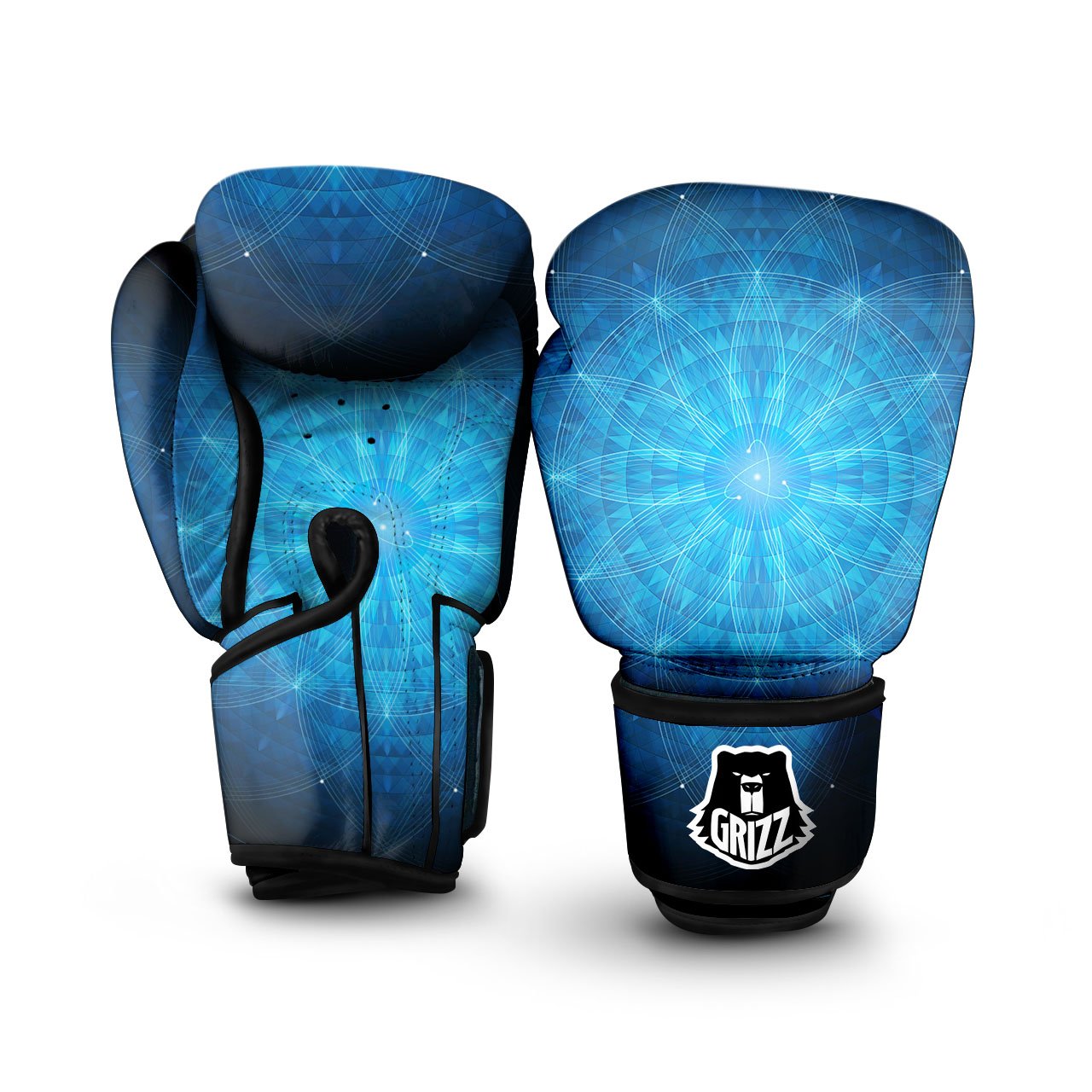 Mandala Light Print Boxing Gloves-grizzshop