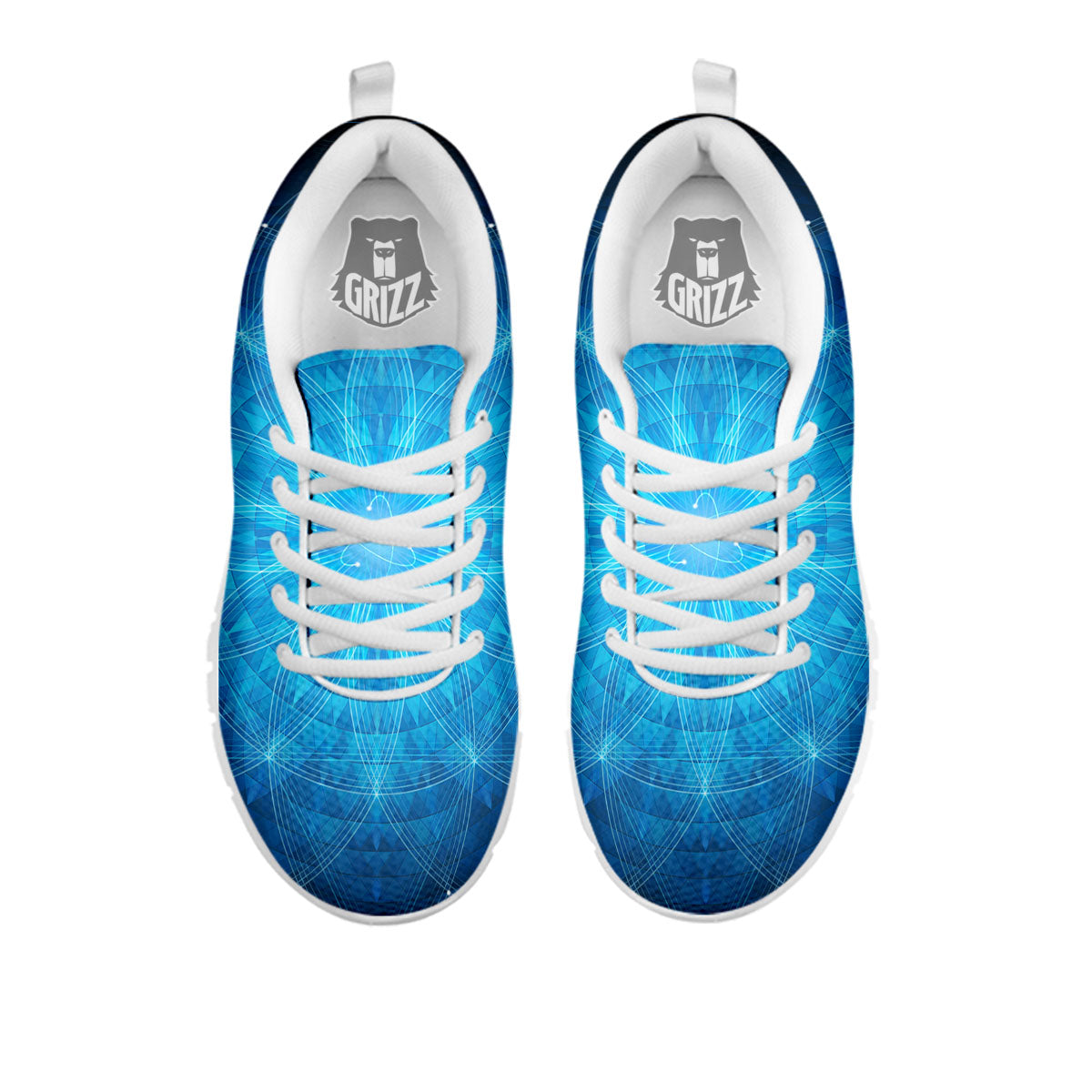 Mandala Light Print White Sneaker-grizzshop