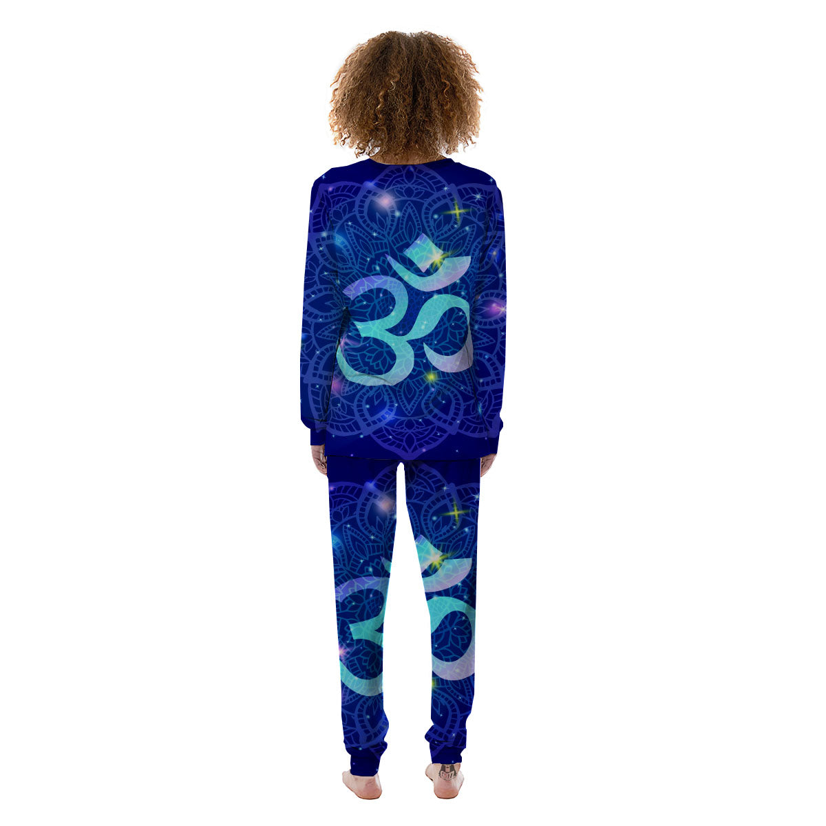 Mandala Spiritual Om Print Women's Pajamas-grizzshop