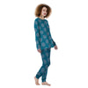 Mandala Teal And Purple Print Pattern Women's Pajamas-grizzshop