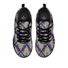 Mandala Thai Print Pattern Black Sneaker-grizzshop