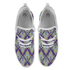 Mandala Thai Print Pattern White Athletic Shoes-grizzshop