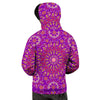 Mandala Trippy Purple Print Men's Hoodie-grizzshop