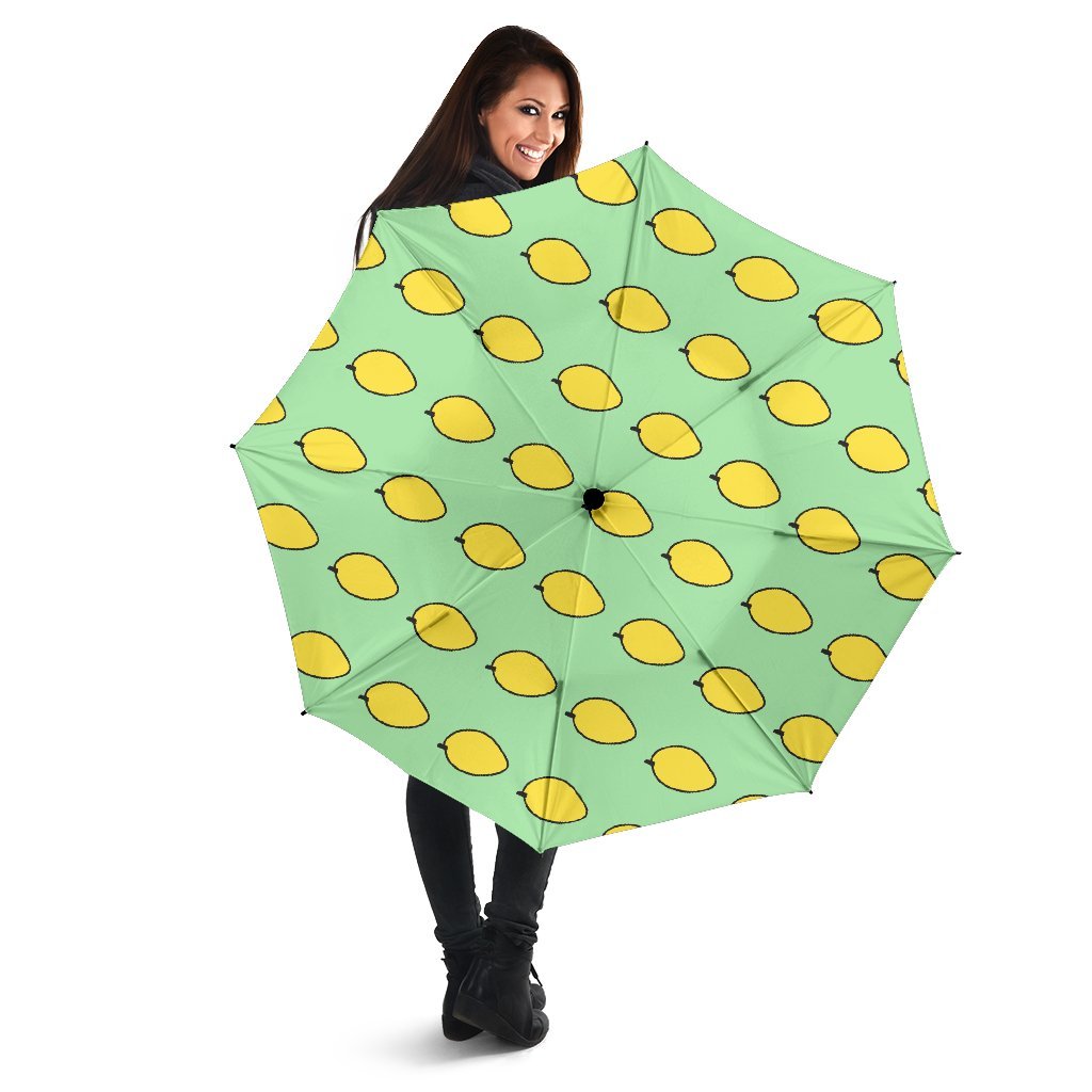 Mango Cute Pattern Print Automatic Foldable Umbrella-grizzshop