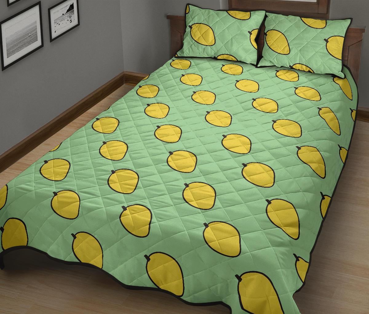 Mango Cute Pattern Print Bed Set Quilt-grizzshop