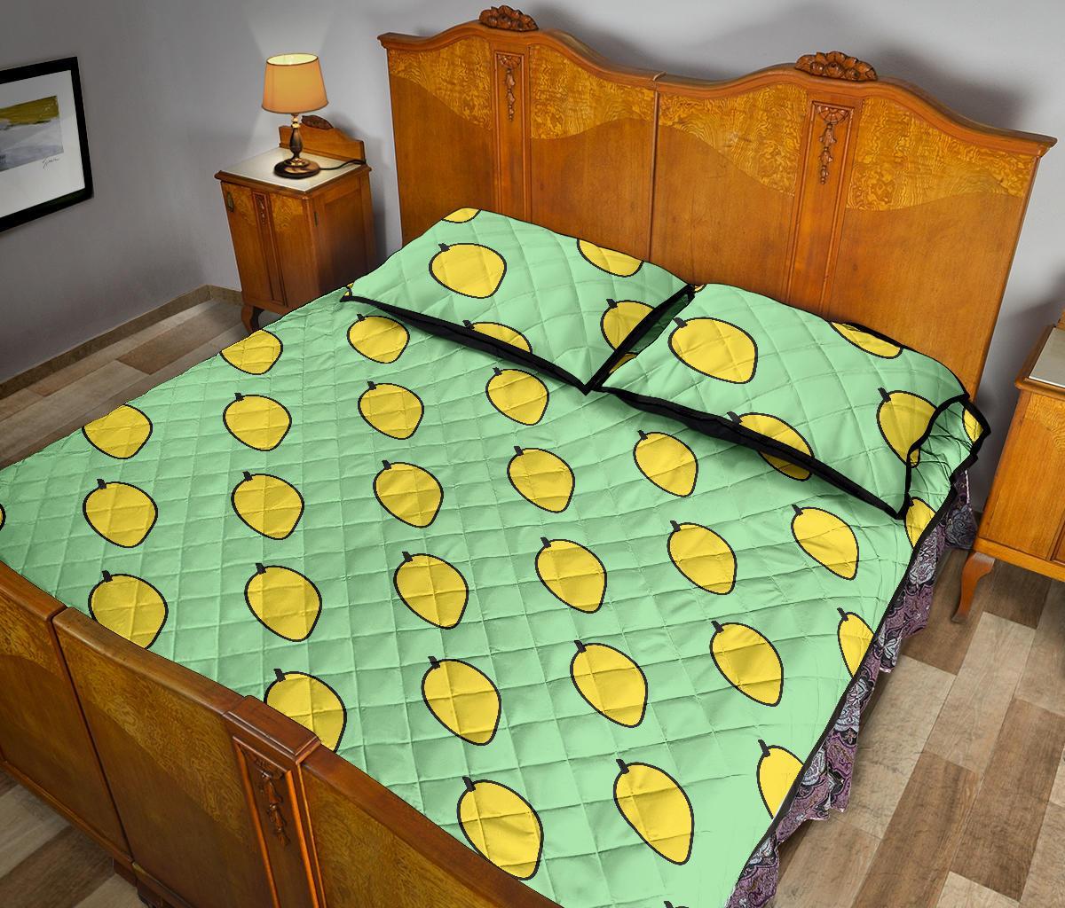Mango Cute Pattern Print Bed Set Quilt-grizzshop
