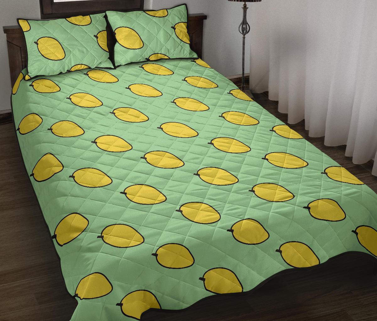 Mango Cute Pattern Print Bed Set Quilt-grizzshop