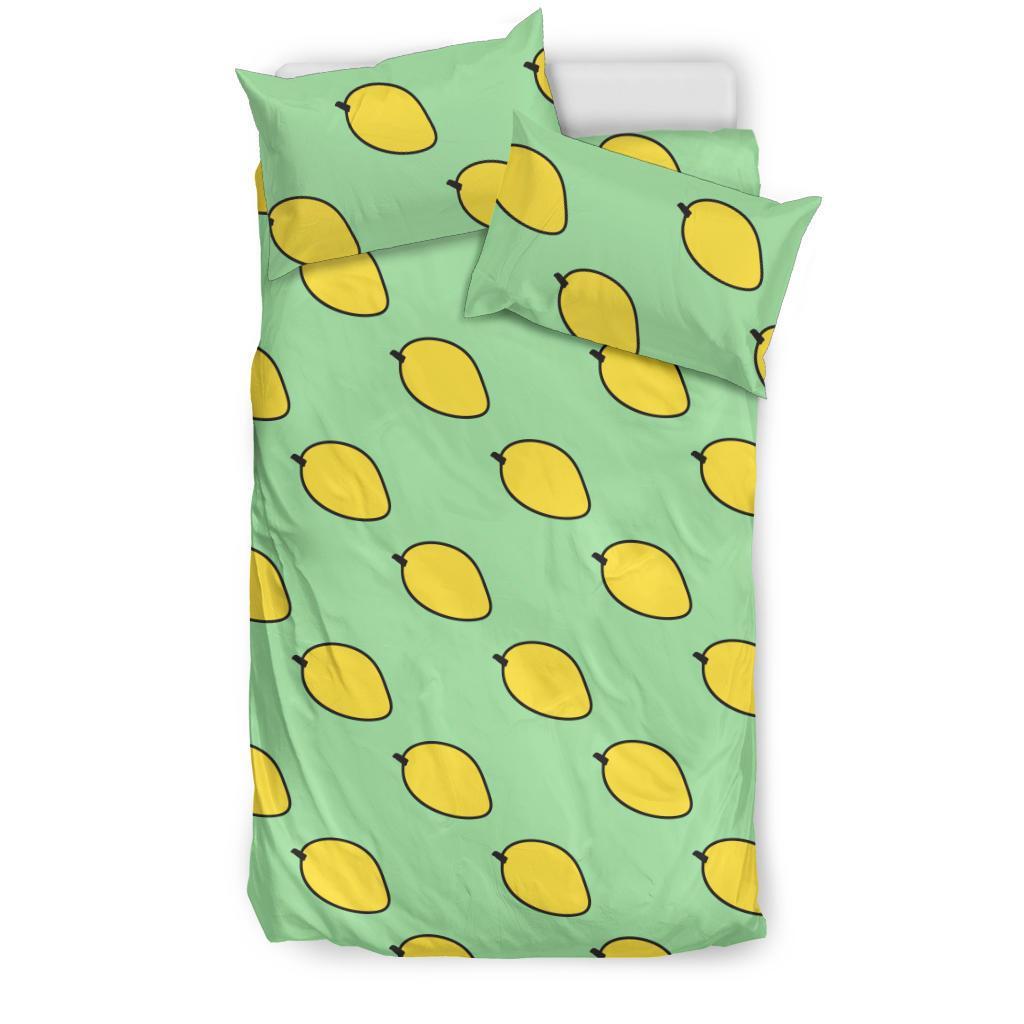 Mango Cute Pattern Print Duvet Cover Bedding Set-grizzshop