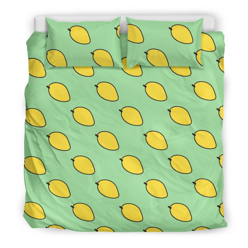 Mango Cute Pattern Print Duvet Cover Bedding Set-grizzshop