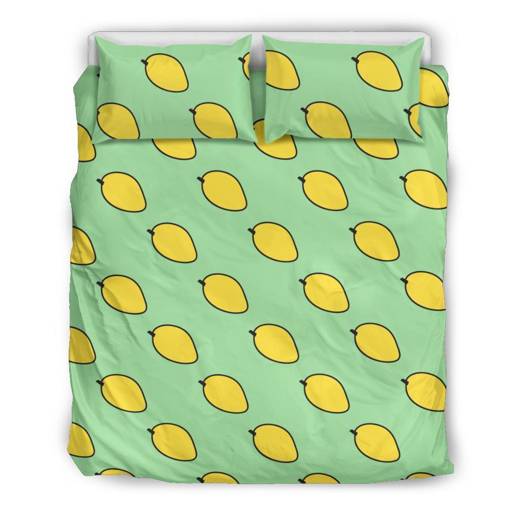 Mango Cute Pattern Print Duvet Cover Bedding Set-grizzshop