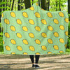 Mango Cute Pattern Print Hooded Blanket-grizzshop