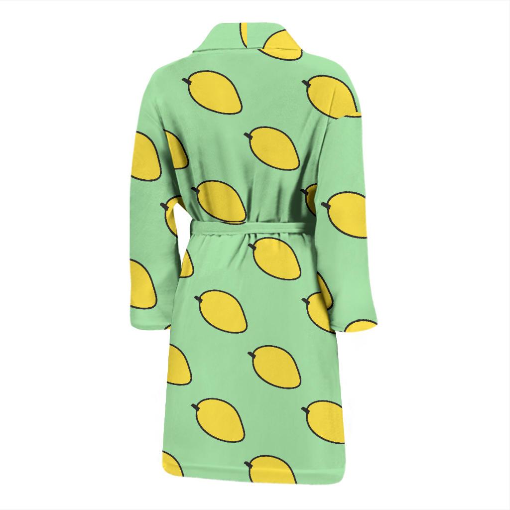 Mango Cute Pattern Print Men Long Robe-grizzshop