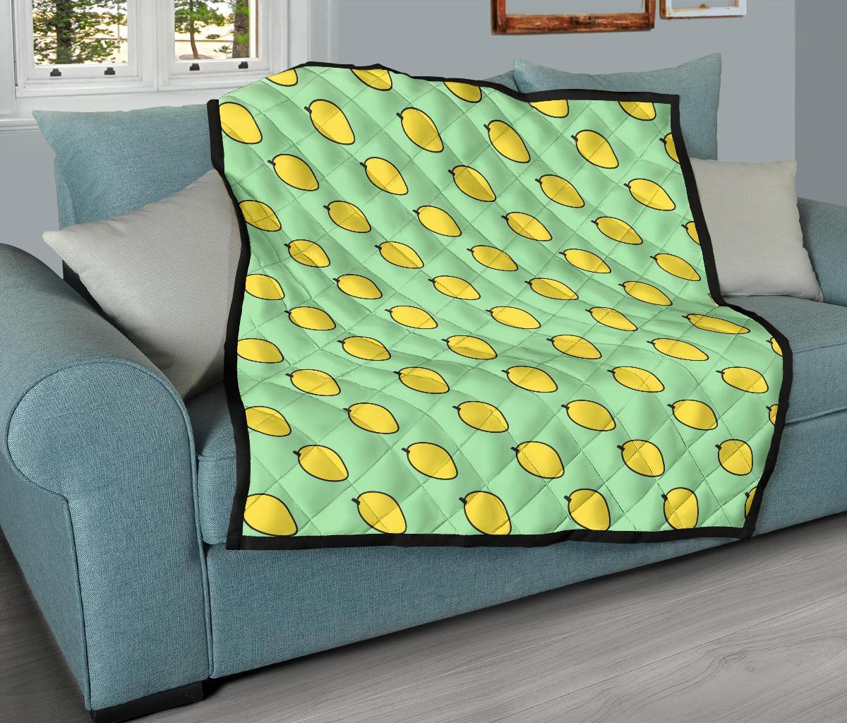 Mango Cute Pattern Print Quilt-grizzshop