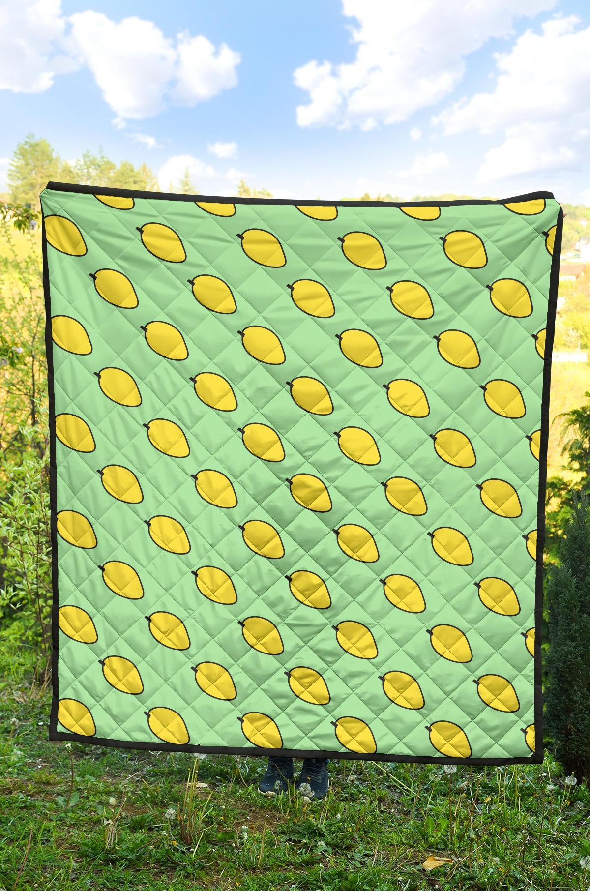Mango Cute Pattern Print Quilt-grizzshop