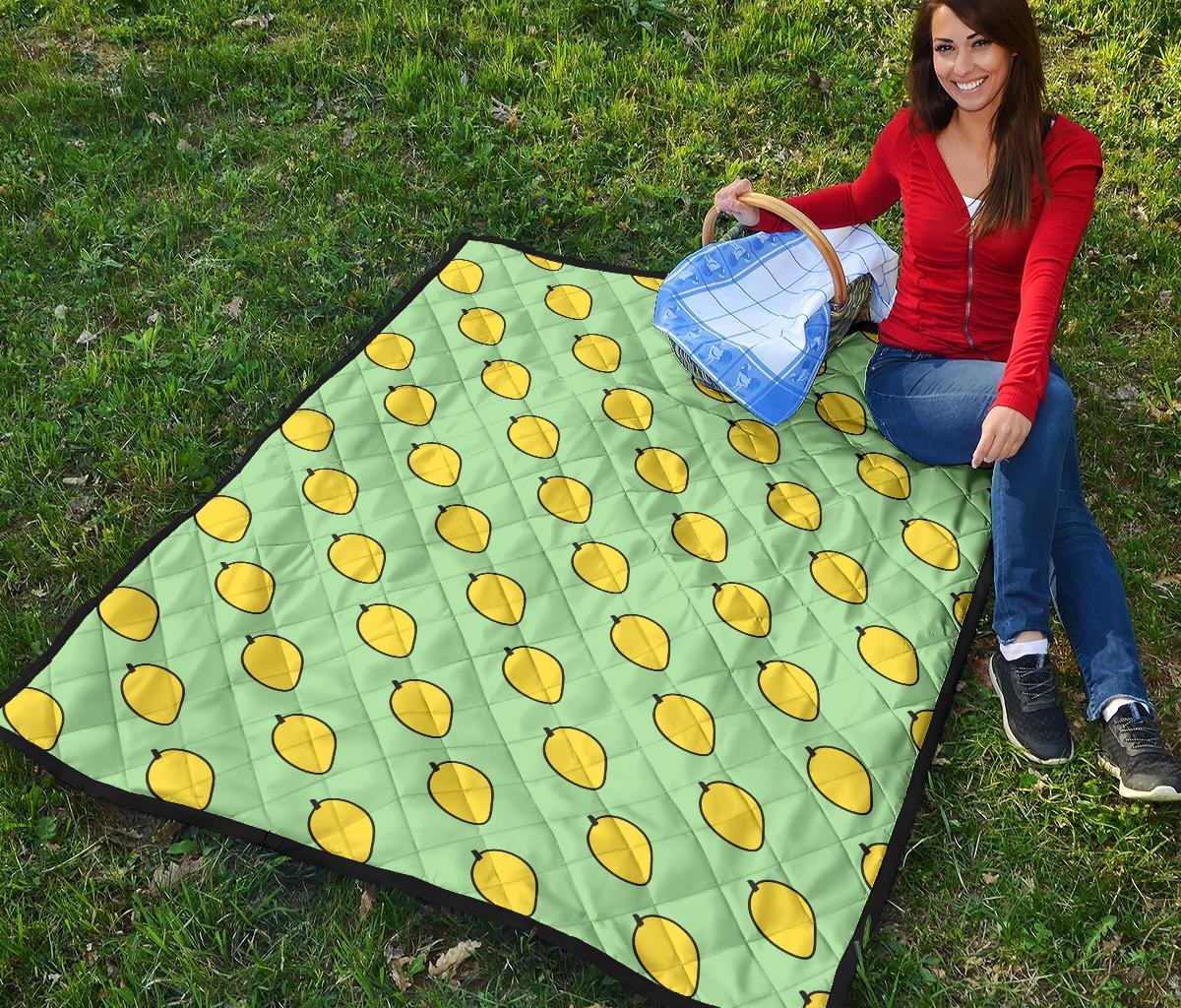 Mango Cute Pattern Print Quilt-grizzshop