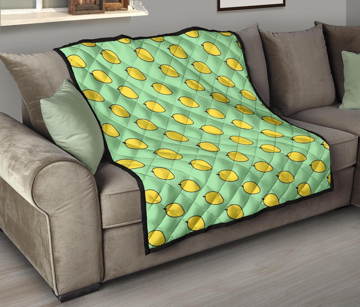 Mango Cute Pattern Print Quilt-grizzshop