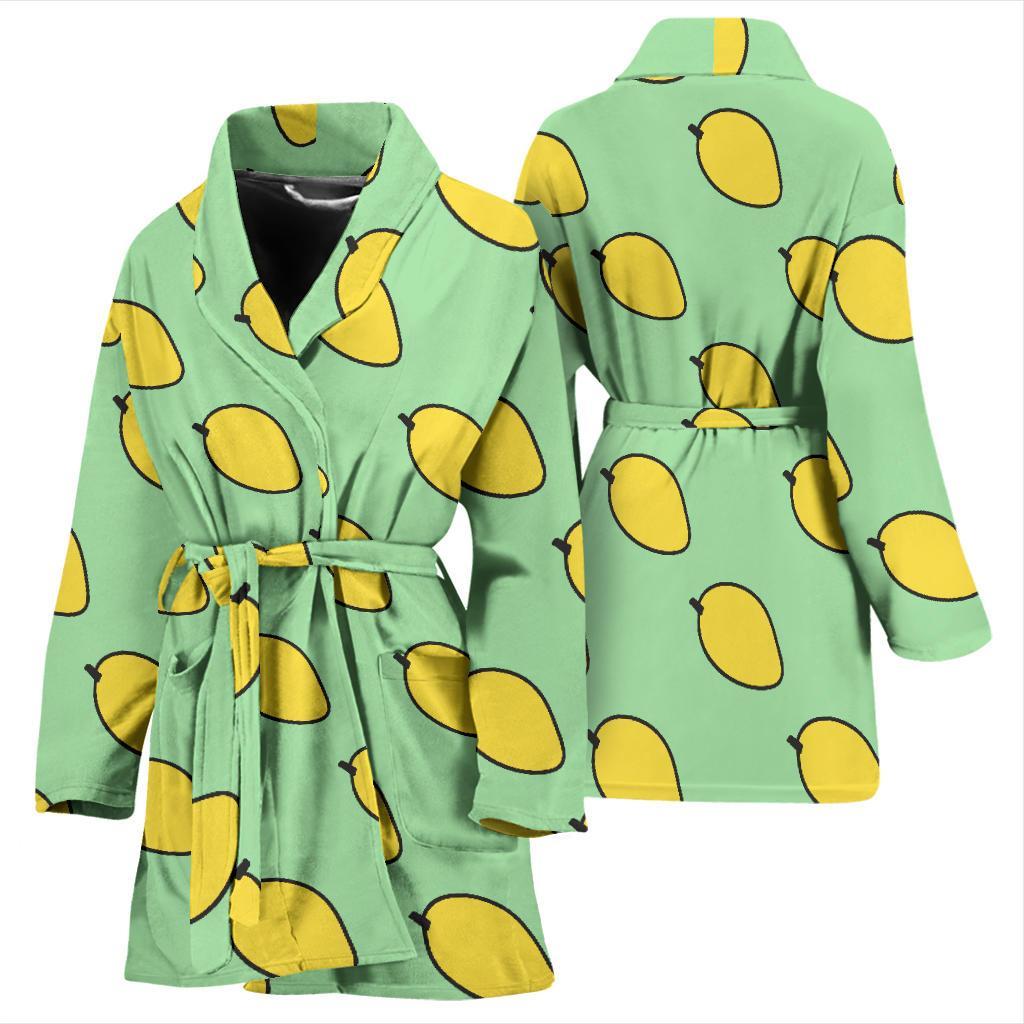 Mango Cute Pattern Print Women Long Robe-grizzshop