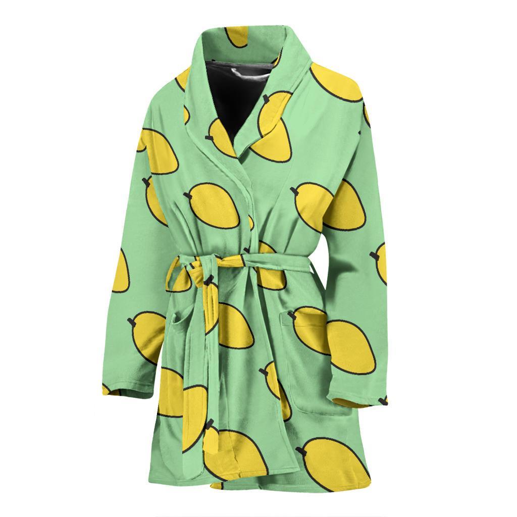 Mango Cute Pattern Print Women Long Robe-grizzshop