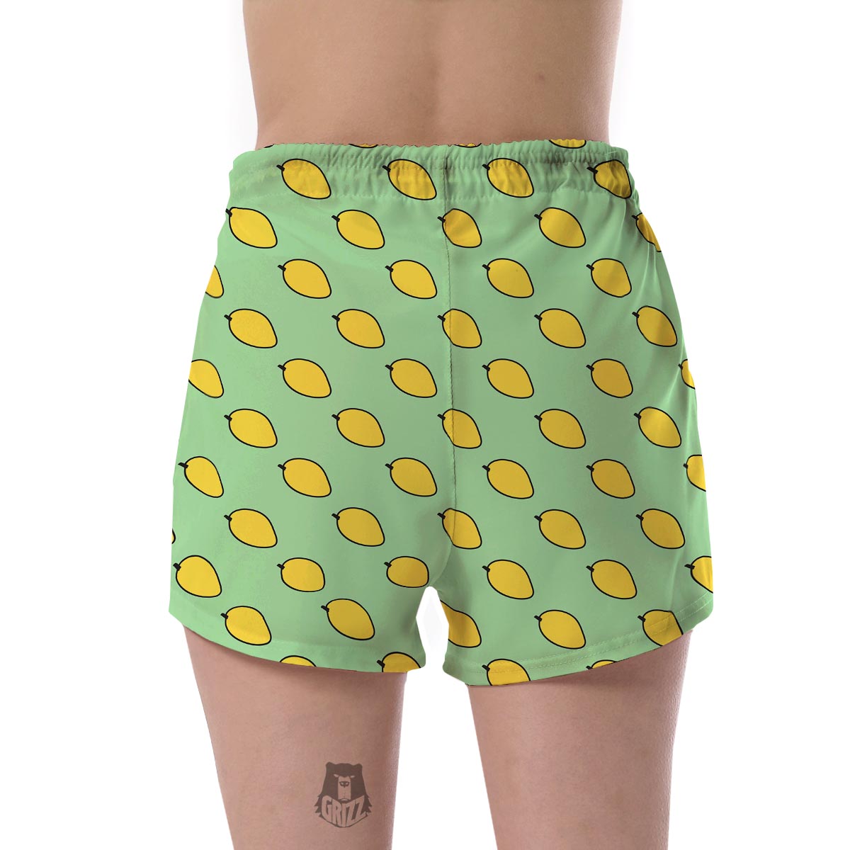 Mango Cute Pattern Print Women's Shorts-grizzshop