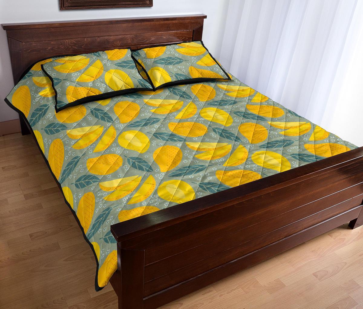 Mango Cute Print Pattern Bed Set Quilt-grizzshop