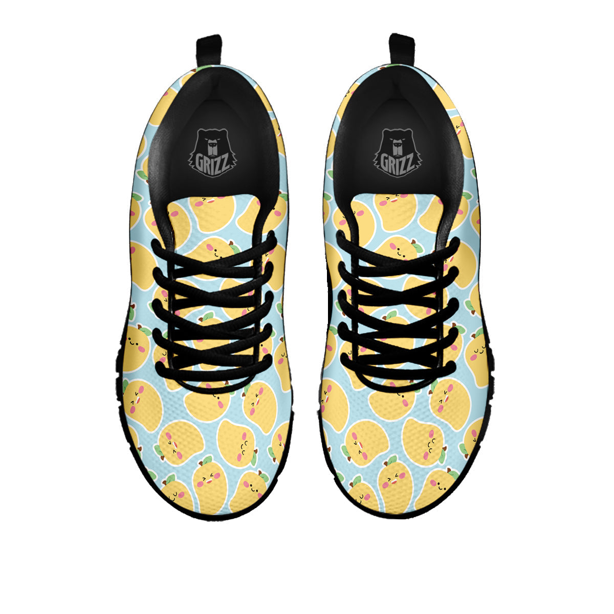 Mango Cute Print Pattern Black Sneaker-grizzshop