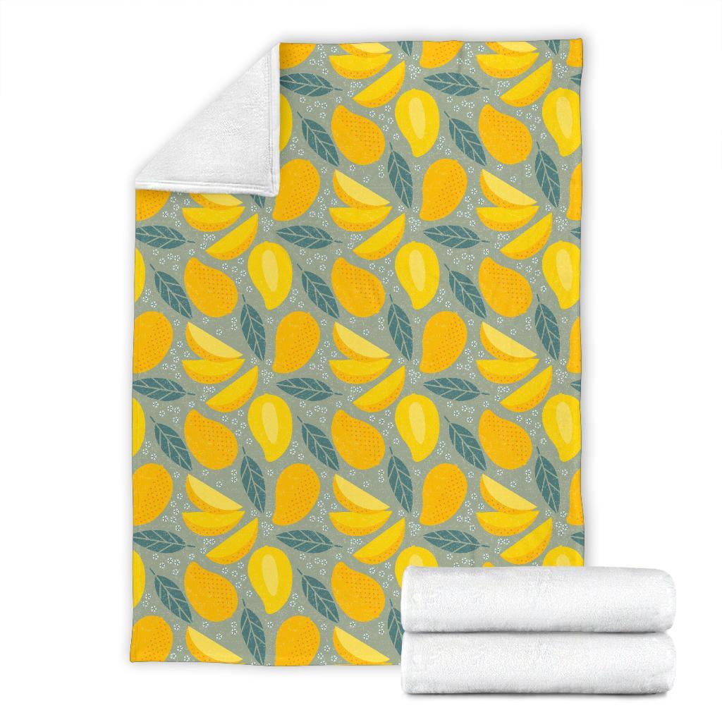 Mango Cute Print Pattern Blanket-grizzshop