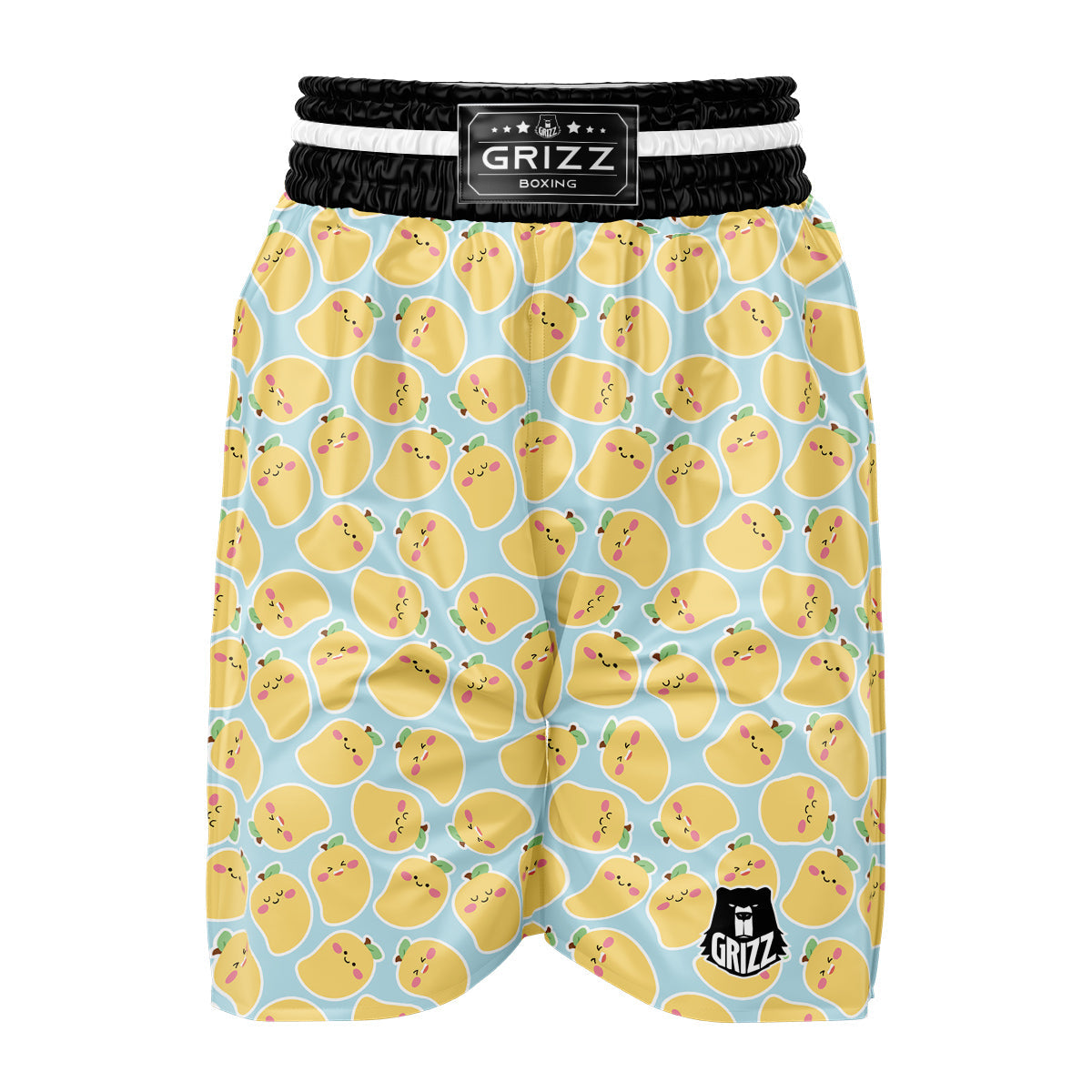 Mango Cute Print Pattern Boxing Shorts-grizzshop