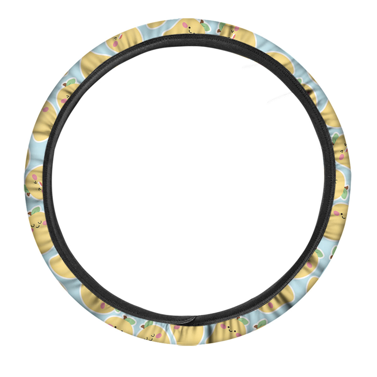 Mango Cute Print Pattern Car Steering Wheel Cover-grizzshop
