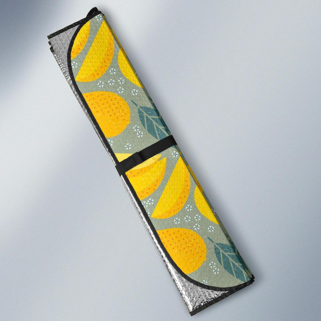 Mango Cute Print Pattern Car Sun Shade-grizzshop