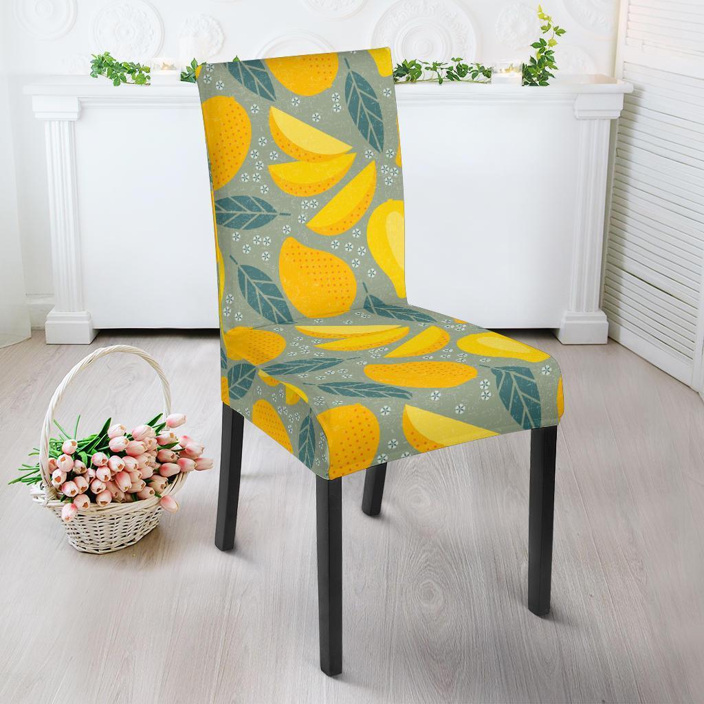 Mango Cute Print Pattern Chair Cover-grizzshop