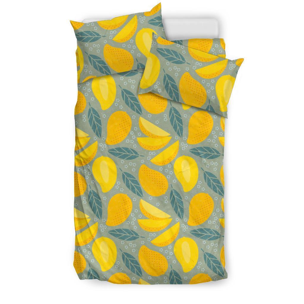 Mango Cute Print Pattern Duvet Cover Bedding Set-grizzshop