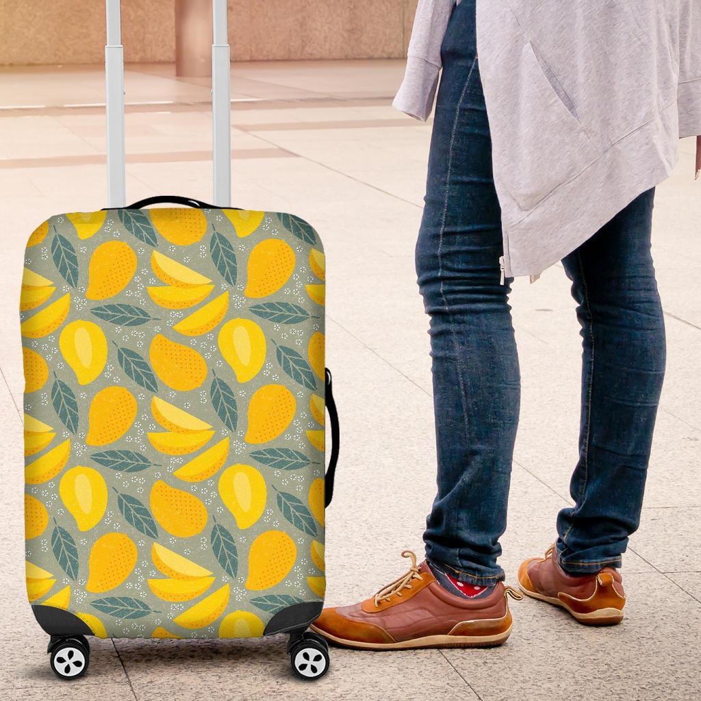 Mango Cute Print Pattern Luggage Cover Protector-grizzshop