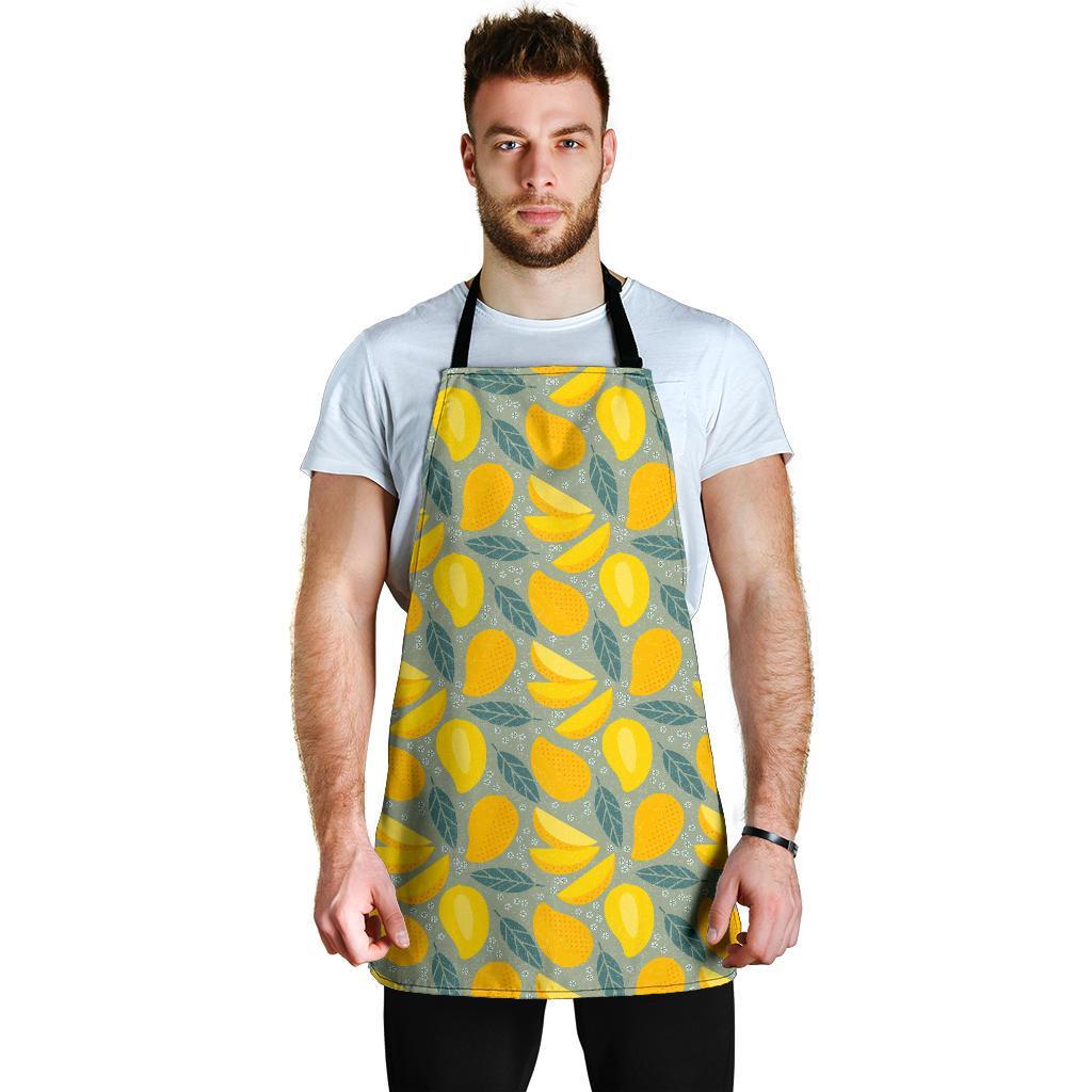 Mango Cute Print Pattern Men's Apron-grizzshop