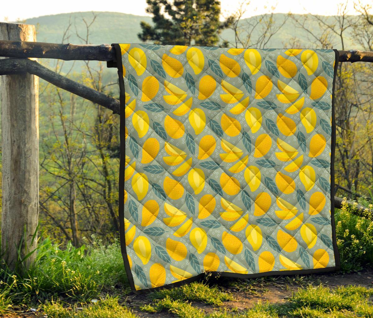 Mango Cute Print Pattern Quilt-grizzshop