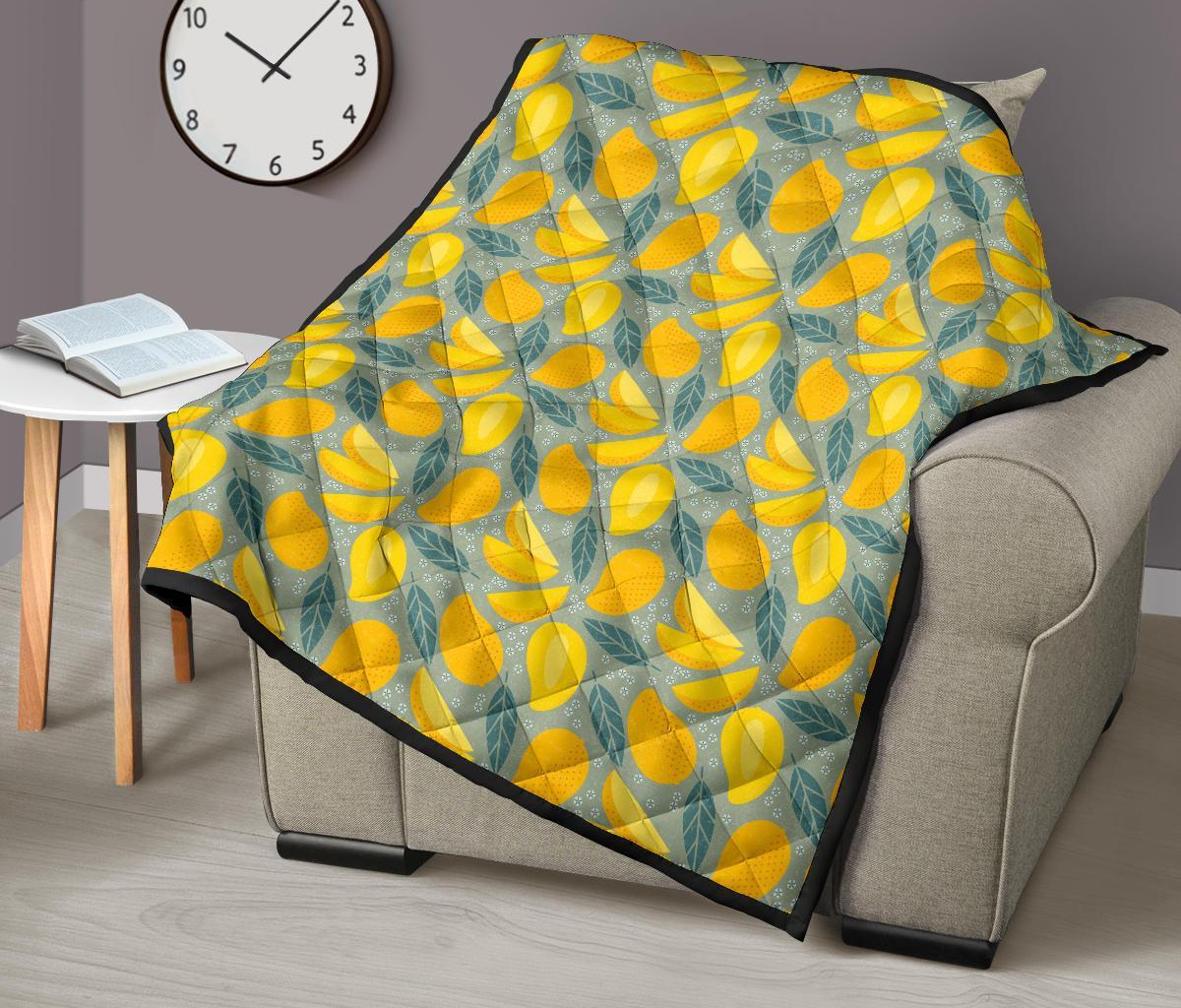 Mango Cute Print Pattern Quilt-grizzshop