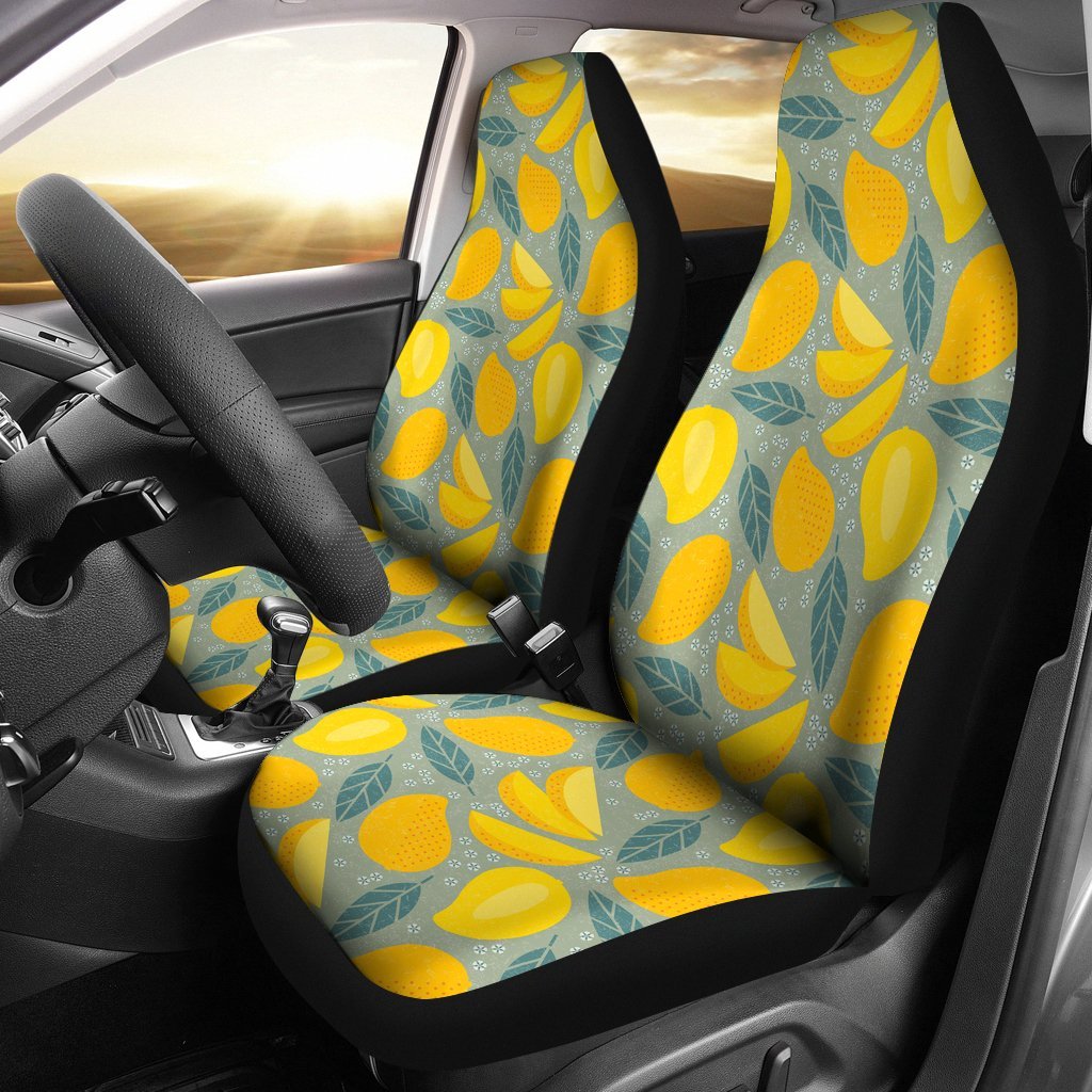 Mango Cute Print Pattern Universal Fit Car Seat Covers-grizzshop