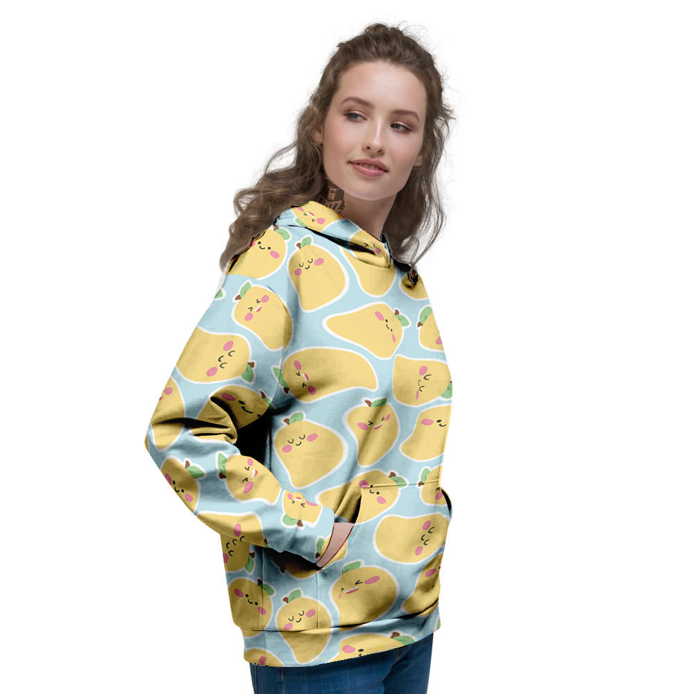Mango Cute Print Pattern Women's Hoodie-grizzshop