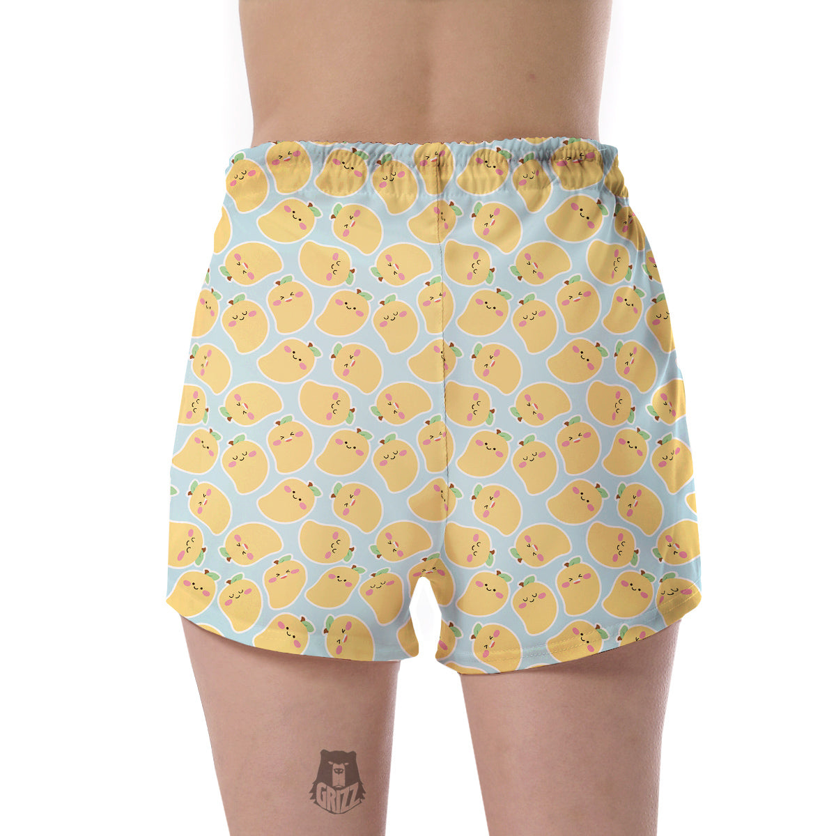 Mango Cute Print Pattern Women's Shorts-grizzshop