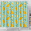 Mango Pastel Pattern Print Bathroom Shower Curtain-grizzshop