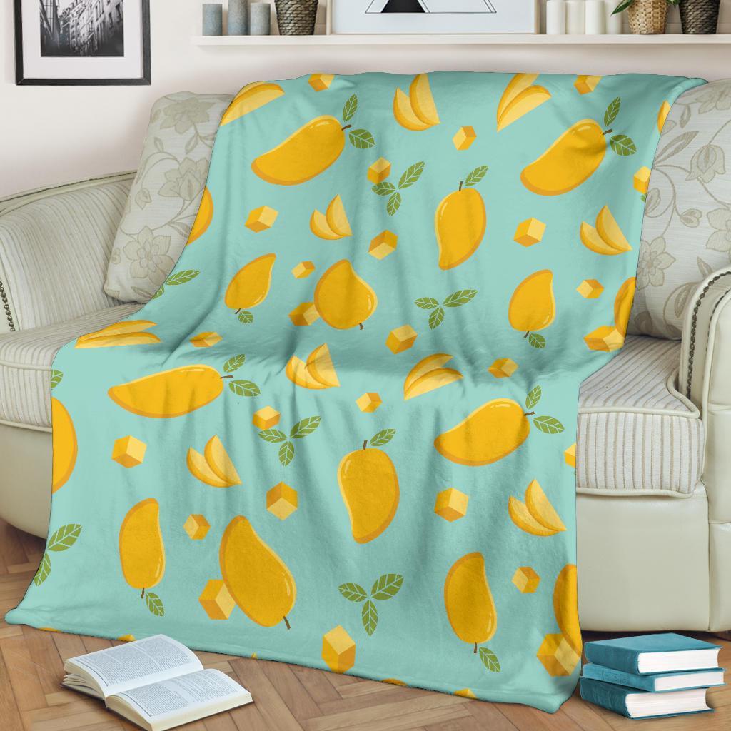 Mango Pastel Pattern Print Blanket-grizzshop