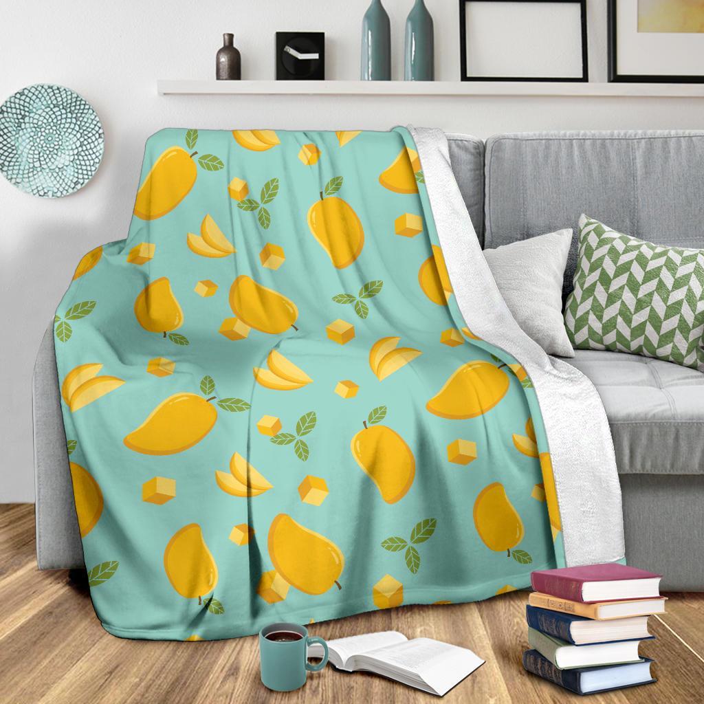 Mango Pastel Pattern Print Blanket-grizzshop