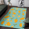 Mango Pastel Pattern Print Floor Mat-grizzshop