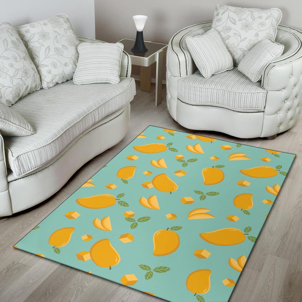 Mango Pastel Pattern Print Floor Mat-grizzshop